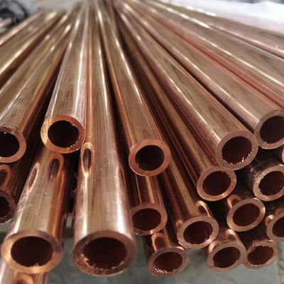 Độ cứng 3.5-4.0 ống đồng thẳng ASTM B280 Mờ