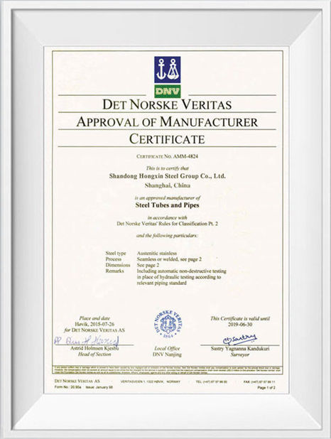 Trung Quốc Shandong Hongxin International Trade Co., LTD. Chứng chỉ